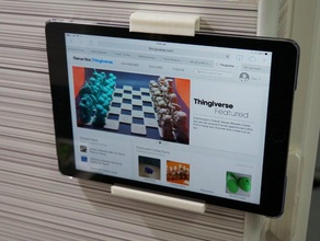 ipadtablet duvar raf üst klibi monte edilmiş stand 3d print model - Mito3D