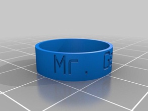 mr geary ring rings customized 3d print model - Mito3D