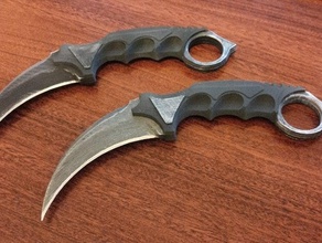 karambit fixo novamente outros csgo 3d print model - Mito3D