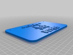 rabies scare signs logos customized 3d print model - Mito3D