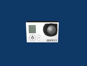 real size gopro hero 3 camera decor lcd sport 3d print model - Mito3D
