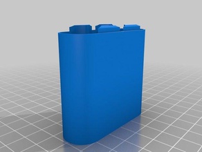 my customized battery case 3x 18650 containers 3d print model - Mito3D