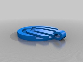 uverworld collana accessori accessorio cerchio portachiavi 3d print model - Mito3D