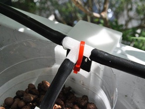 tee conector de 14 pulgadas tubo los hogares suministros 3dponics el adaptador manguera splitter la hidroponía agua 3d print model - Mito3D