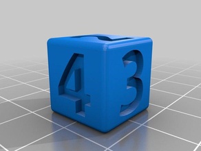 two colors dice color 3d print model - Mito3D