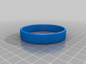we love you bracelet bracelets customized 3d print model - Mito3D