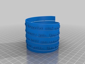 bracelet my daughter art customized 3d print model - Mito3D