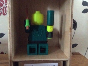 cachers Brust skimbals jumbo lego minifig Menschen geo 3d print model - Mito3D