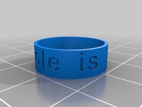 coles ring rings customized 3d print model - Mito3D