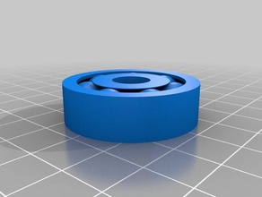 10x10x35mm imprimible de rodamiento 3d la impresora partes cubex simple 3d print model - Mito3D
