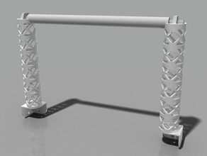 replicator 2 spool truss mkiii 3d printer accessories filament holder 3d print model - Mito3D