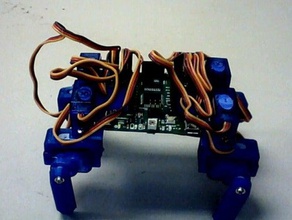 quad-ped 3d baskı kolay botics robot 3d print model - Mito3D