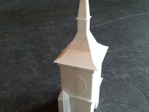berne şehrinde Kulesi binalar yapılar 3d print model - Mito3D