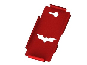 sony xperia m2 cover batman mobile phone 3d print model - Mito3D