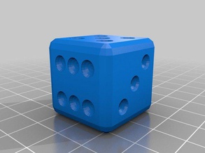 personalizable cargado truco de los dados personalizador del desafío juegos juguetes útil 3d print model - Mito3D