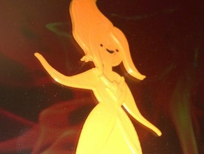 flame princess adventure time 2d art adventuretime principessa del regno di fuoco 3d print model - Mito3D