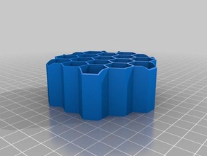 my customized honeycomb pencil holder 30cm organization 3d print model - Mito3D