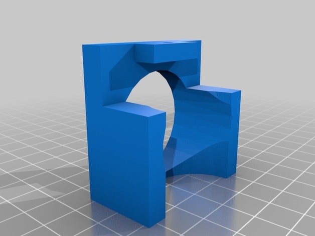 bulldog xl fanmount ordbot hexágono hotend 3d a impressora partes 3D print model - Mito3D