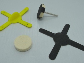 dremel sand paper template hand tools polishing 3d print model - Mito3D