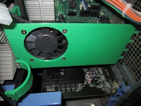 dell xps 410 northbridge cooling bracket 60mm fan computer 400 series 3d print model - Mito3D