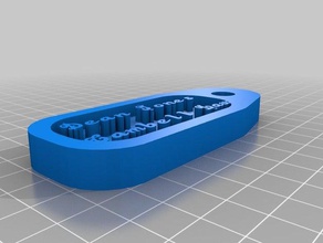 deans tag household customized 3d print model - Mito3D
