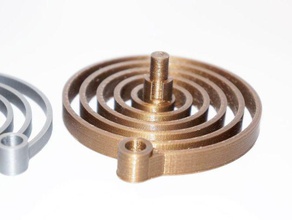 spring plus mechanical toys spiral 3d print model - Mito3D