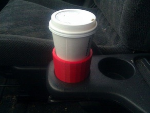 honda crv support de tasse latte adaptateur v2 automobile 3d print model - Mito3D