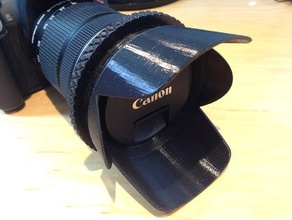 canon ef-s 18-135 lens hoods kamera 3d print model - Mito3D