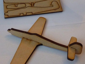 lasercut fw190d focke-wulf oyuncaklar oyunlar uçak avcı uçağı İkinci Dünya Savaşı 3d print model - Mito3D