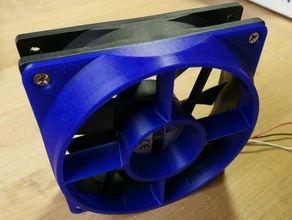 Ventilateur de 120 mm débit d'air optimiseur flux redresseur la buse ordinateur accessoires l'accessoire circulation l'air l'efficacité 3d print model - Mito3D