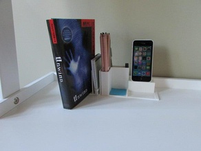 modüler masa ajanda organizasyon gerçekleştirdi autodesk kitap şarj dock tutucu kenetle ofis kalem telefon yapışkan not 3d print model - Mito3D