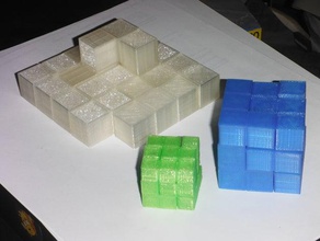 simple soma cube puzzles puzzle customizer 3d print model - Mito3D
