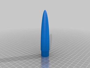 özel uyarlanabilir burun konisi benim mini roket diy 3d print model - Mito3D