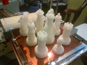 classico set di scacchi 3d print model - Mito3D