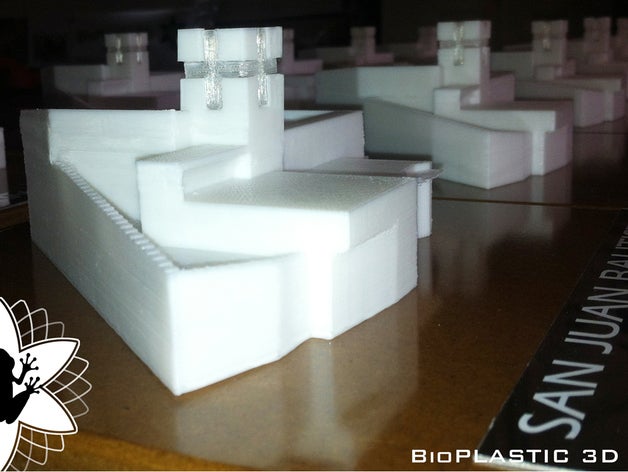 iglesia de san juan bautista la los edificios estructuras maqueta 3D print model - Mito3D