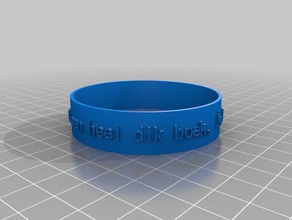 armband met boeken gedicht Kunst angepasst 3d print model - Mito3D