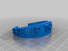 wake up echoes notre dame bracelet bracelets customized 3d print model - Mito3D