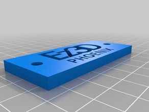 ez3d phoenix nameplate printer accessories 3d 3d print model - Mito3D