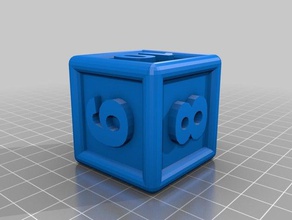 dado truco quadrado dés 3d print model - Mito3D