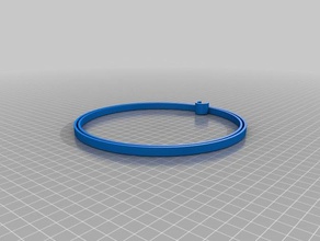 ventilation tube end ring household 3d print model - Mito3D