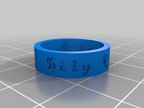 lilys anillo los anillos personalizado 3d print model - Mito3D