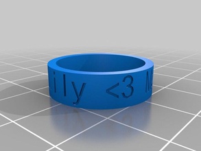 lily ring 2 Ringe angepasst 3d print model - Mito3D