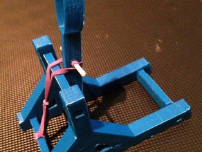 robuste, simple catapulte jouet jeu accessoires 3d print model - Mito3D