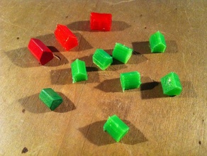 monopoly house hostel spar parts games hasbro spare part 3d print model - Mito3D