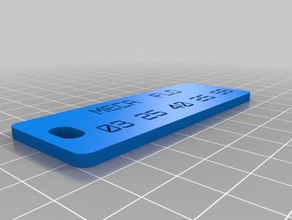 la placa meca flo organización personalizado 3d print model - Mito3D