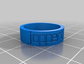 bague jopperthetop les anneaux personnalisé 3d print model - Mito3D