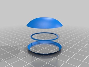 my customized round containers 3d print model - Mito3D