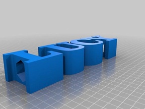 lucy işaretler logoları özelleştirilmiş 3d print model - Mito3D