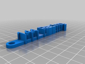 mi mensaje personalizado llavero organización 3d print model - Mito3D