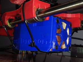 aw3d v55 de discagem fã titular a impressora os acessórios montagem ventilador 3d print model - Mito3D